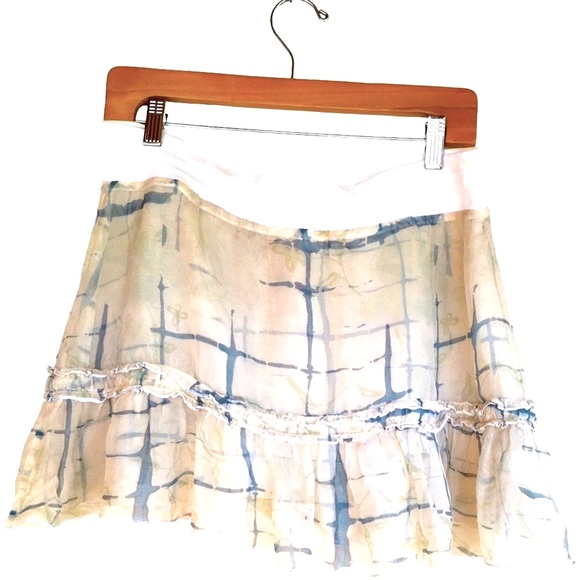 Vintage Ragoon by Da-Nang 100% Silk Tiered Mini Skirt y2k - Picture 3 of 14